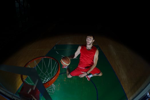 basketball player in action photo