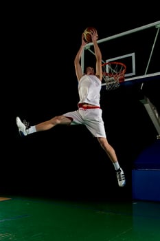 basketball player in action photo