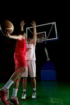 basketball player in action photo