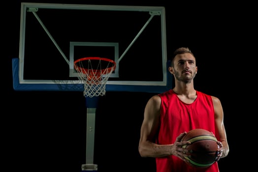 Basketball player portrait photo