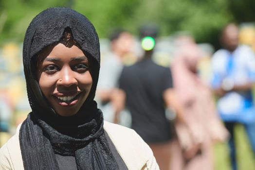 african  muslim business woman portrait photo