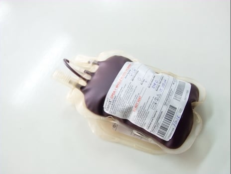 blood donate bag photo