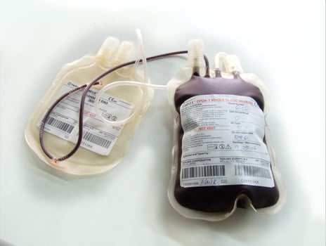 blood donate bag photo
