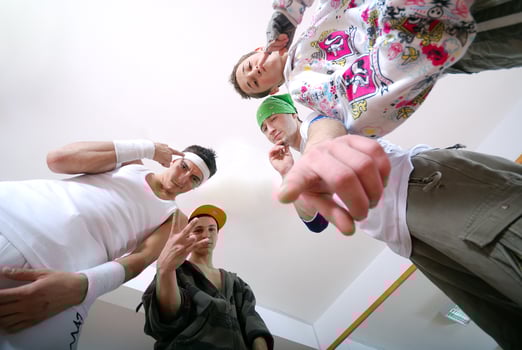 Hip hop group photo