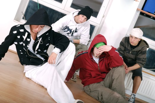 Hip hop group photo