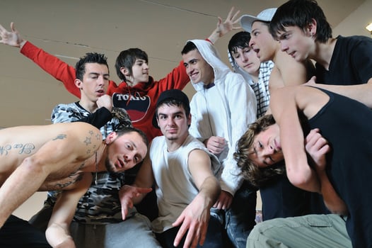 Breakdance group view photo