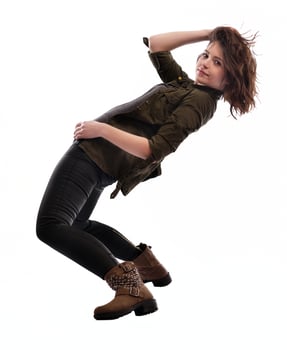 young woman dancing photo