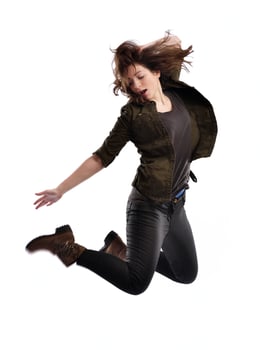 young woman dancing photo