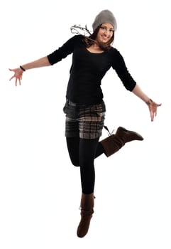 young woman dancing photo