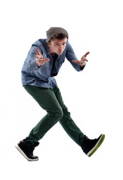 young man dancing photo