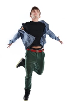 young man dancing photo