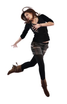 young woman dancing photo