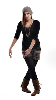 young woman dancing photo