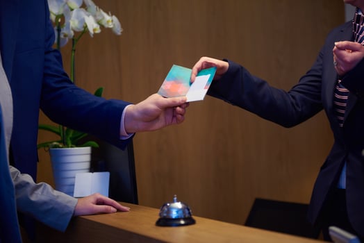 Couple on a business trip photo
