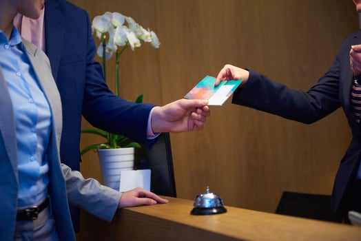 Couple on a business trip photo