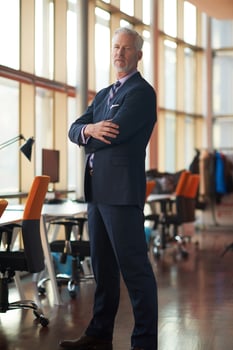 senior business man portrait photo