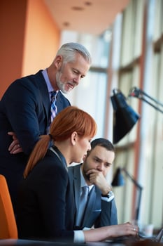 business people group on meeting photo