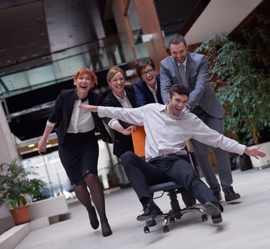 business people group have fun photo