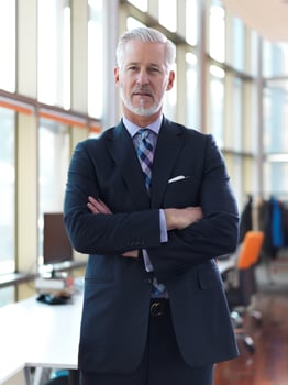 senior business man portrait photo