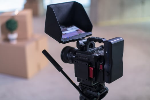 Professional video camera photo