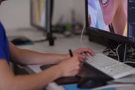 graphic designer at work photo