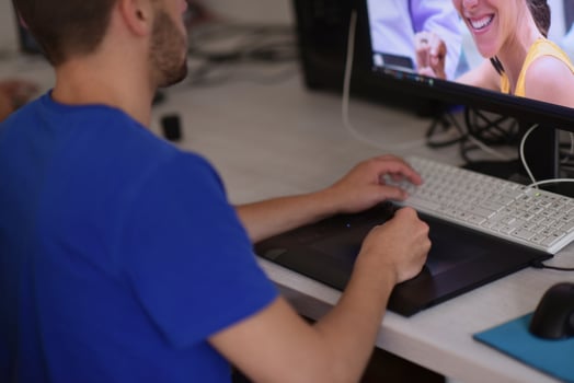 graphic designer at work photo