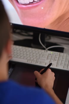 graphic designer at work photo