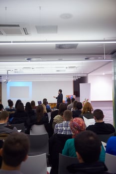 conference speaker view photo