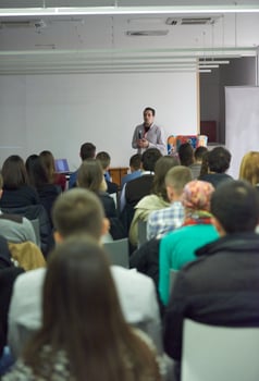 conference speaker view photo