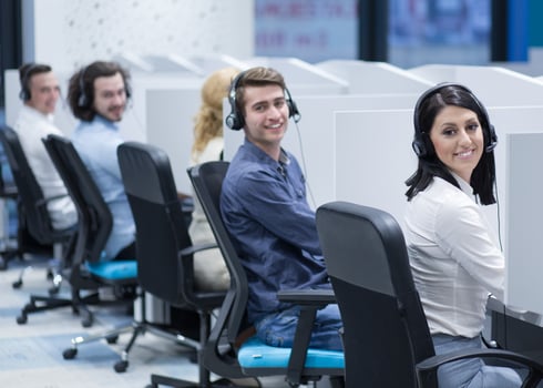 Call center operators photo