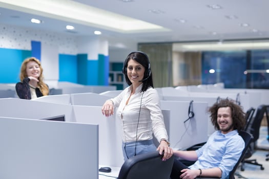 Call center operators photo