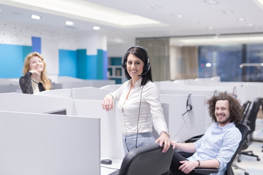 Call center operators photo