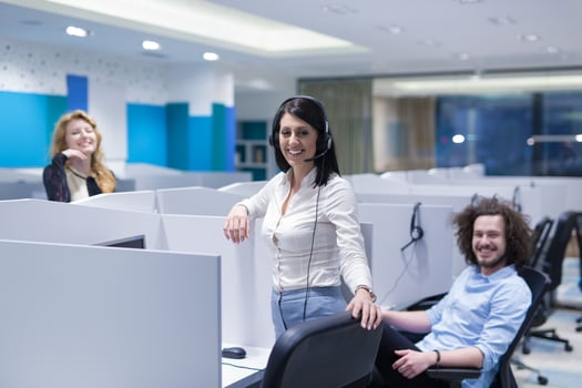 Call center operators photo