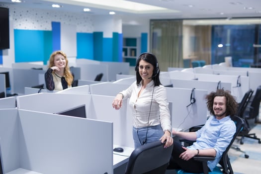 Call center operators photo