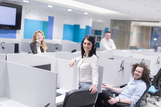 Call center operators photo