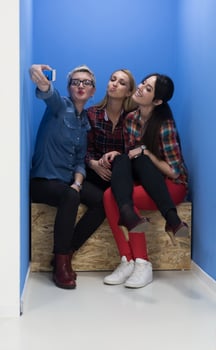 group of business people in creative working  space photo
