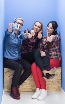 group of business people in creative working  space photo
