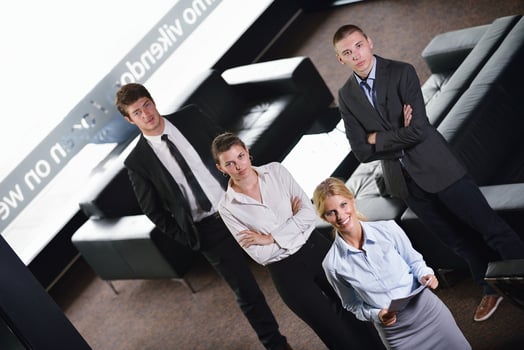 business people in a meeting at office photo