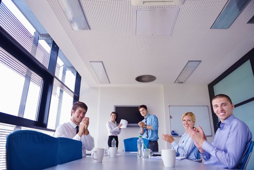 business people in a meeting at office photo