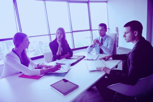 business people group in a meeting at office photo