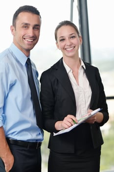 business people group in a meeting at office photo
