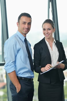 business people in a meeting at office photo