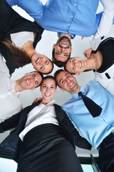 business people group joining hands photo