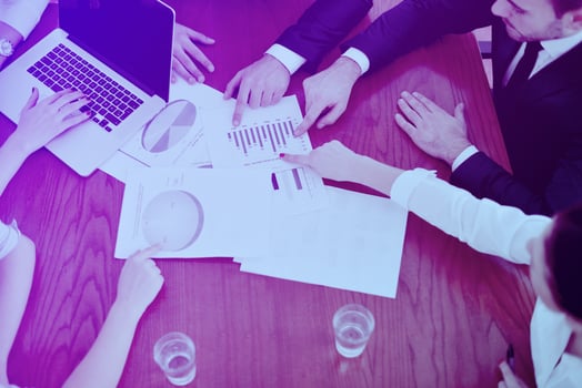 business people in a meeting at office photo