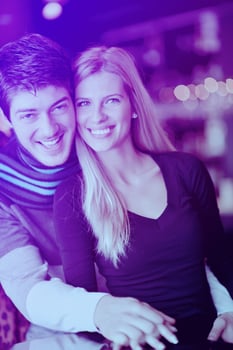 Portrait of a happy young couple photo