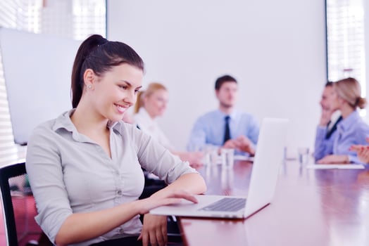 business people in a meeting at office photo