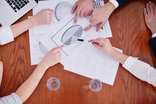 business people in a meeting at office photo