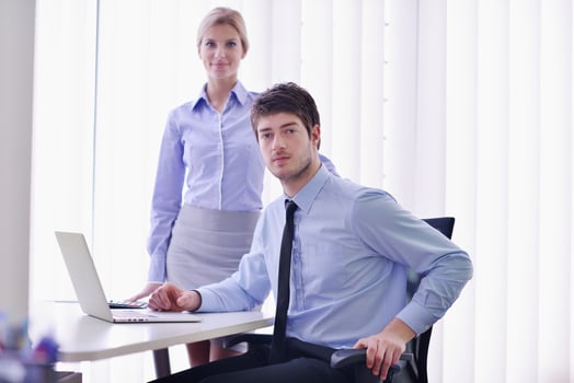 business people in a meeting at office photo
