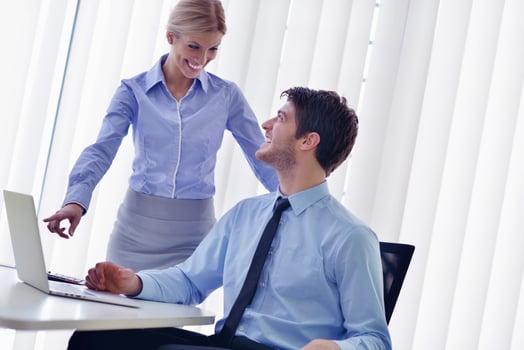 business people in a meeting at office photo