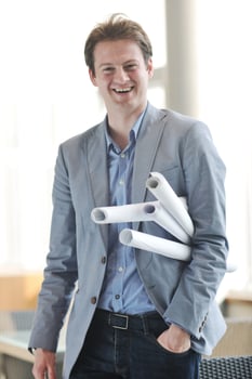 young architect business man portrait photo